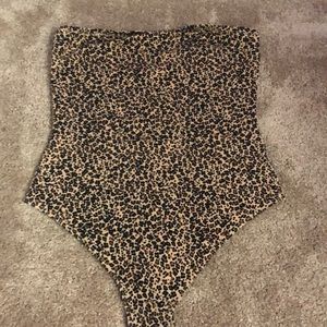 Cheetah printed bodysuit